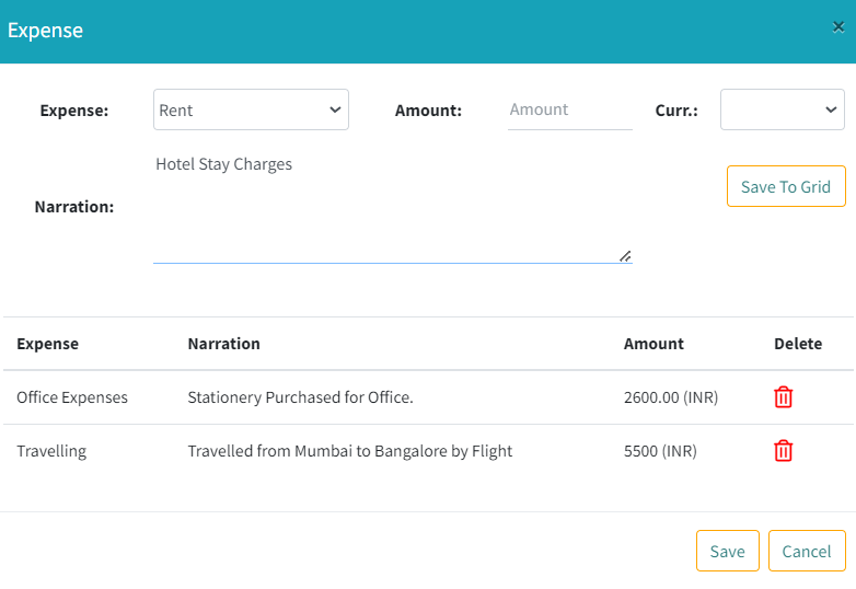 Expense Application